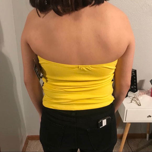 Yellow Checkered Tube Top/Skirt - Picture 7 of 7